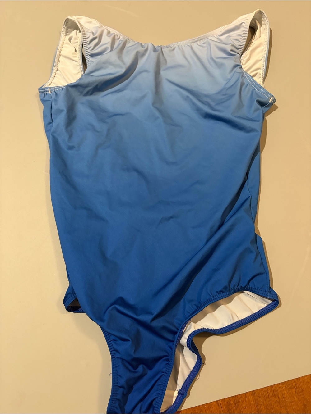 Blue Ombré Ballet Rosa leotard, adult small